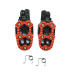 Motorcycle Modified Aluminum Alloy Foot Pedal Accessories, Red, Black, Silver, Blue, Yellow, Orange, Purple