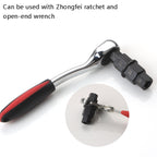 Motorcycle Wheel Axle Disassembly Tool Front Wheel Spindle Removal Wrench Disassembly Sleeve Hex Socket, Hex Socket Black, Hex Socket White