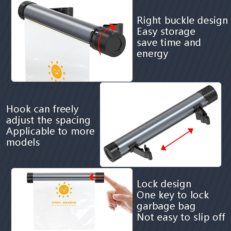 Car Storage Garbage Bag Bracket Car Mobile Phone Tablet Rear Pillow Holder, With Phone Holder Gray, With Phone Holder Black
