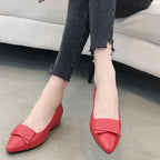 Spring And Summer Cowhide Shoes With Thick Heel Mid-Heel For Women, 40, 34, 35, 36, 37, 38, 39, 41