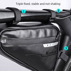 WEST BIKING Bicycle Large-Capacity Triangle Bag Waterproof Beam Bag Riding Equipment, WEST BIKING Triangle Bag