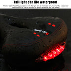 WEST BIKING YP0801083 Bicycle Taillight Thickened Soft And Comfortable Mountain Bike Seat Cushion, Black Blue, BlackRed, Dark Green