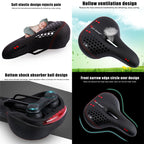 WEST BIKING YP0801083 Bicycle Taillight Thickened Soft And Comfortable Mountain Bike Seat Cushion, Black Blue, BlackRed, Dark Green