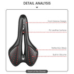 WEST BIKING YP0801086 Silicone Thickened Soft And Comfortable Bicycle Seat, YP0801086