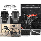 WEST BIKING YP0707249 Bicycle Folding Tail Bag Riding Equipment, YP0707249 (Black), YP0707249 (Gray)