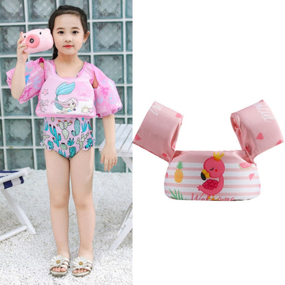 Children Swimming Foam Arm Ring Baby Swimming Equipment Floating Ring Water Sleeve Buoyancy Vest, Pink Flamingo, Pink Swan, Blue Dolphin, Blue Starfish, Yellow Duck, Blue Whale, Green Bee, Blue Shark, Blue Crab, Blue Elephant, Pink Mermaid             ...