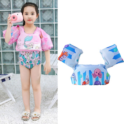 Children Swimming Foam Arm Ring Baby Swimming Equipment Floating Ring Water Sleeve Buoyancy Vest, Pink Flamingo, Pink Swan, Blue Dolphin, Blue Starfish, Yellow Duck, Blue Whale, Green Bee, Blue Shark, Blue Crab, Blue Elephant, Pink Mermaid             ...