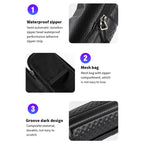 WEST BIKING 1.2L Bicycle EVA Hard Shell Water Bottle Bag With Bottle Cage, Rack+A Black Bag, Rack+B Frosted Black
