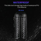 WEST BIKING 1.2L Bicycle EVA Hard Shell Water Bottle Bag With Bottle Cage, Rack+A Black Bag, Rack+B Frosted Black