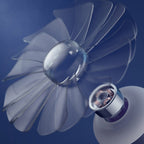 MF023 Airplane Night Light Ceiling Fan Household USB Remote Control Fan, Blue, White