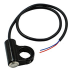 Motorcycle Electric Car Modified Accessories Faucet Handlebar Aluminum Alloy Speaker Large Light Shot Lamp Switch, Self-reset Flat Button 2 Line, Green Light Self-reset Flat Button 5 Line, Blue Light Self-lock Protruding Button 5 Line