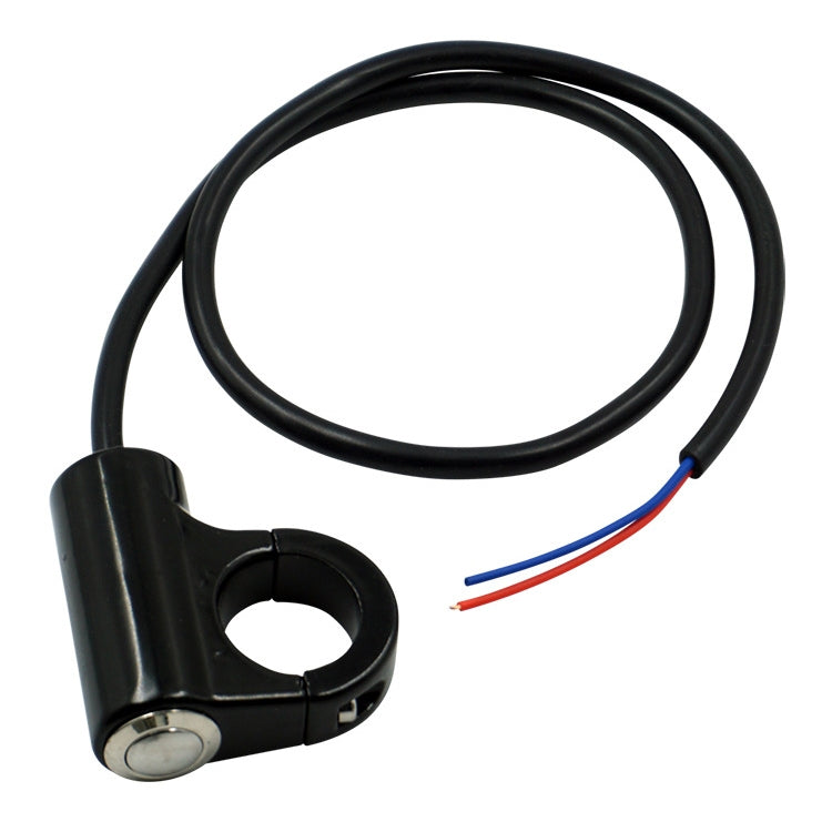 Motorcycle Electric Car Modified Accessories Faucet Handlebar Aluminum Alloy Speaker Large Light Shot Lamp Switch, Self-reset Flat Button 2 Line, Green Light Self-reset Flat Button 5 Line, Blue Light Self-lock Protruding Button 5 Line