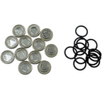 10 PCS Motorcycle Modification Accessories 18mm Clutch Brake Pump Oil Mirror, 18mm