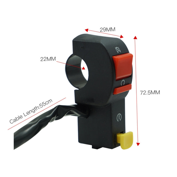 3 PCS Motorcycle Off-Road Vehicle ATV Accessories Hand Holder Headlight Flameout Start Switch, Headlight Flameout Start Switch
