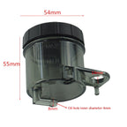 2 PCS Motorcycle Modified Parts Front Brake Oil Liquid Cup Direct Brake Pump Universal Oil Pot, Black, Transparent
