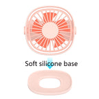 Handheld Desktop Outdoor Student Mute USB Mini Fan, White, Pink, Blue