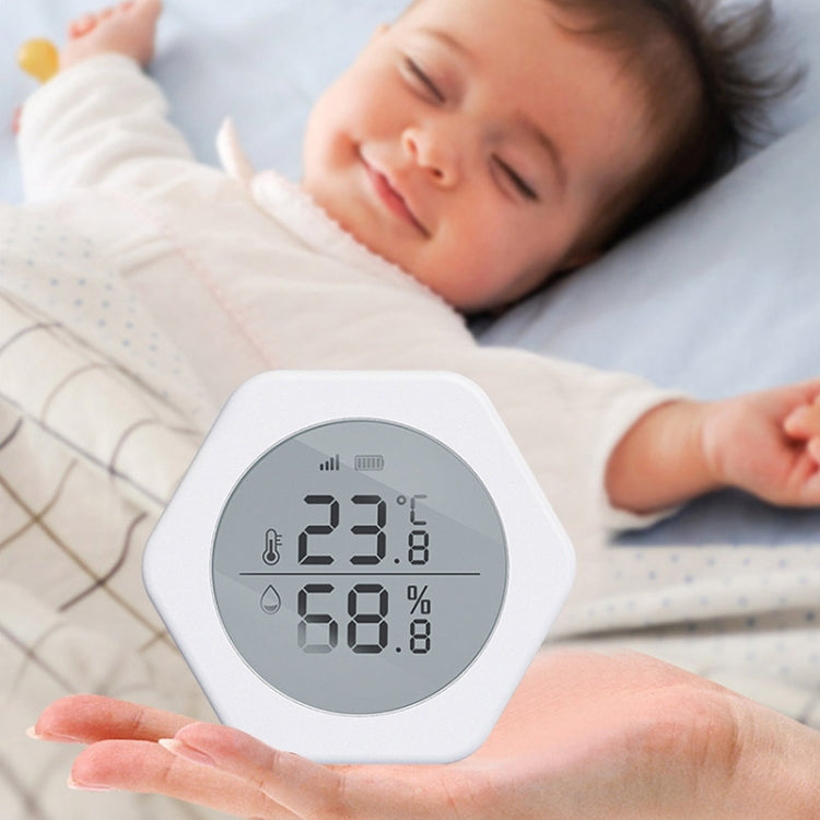 LQ-WS1 Tuya Smart Home Indoor Wireless Control Temperature And Humidity Sensor, LQ-WS1