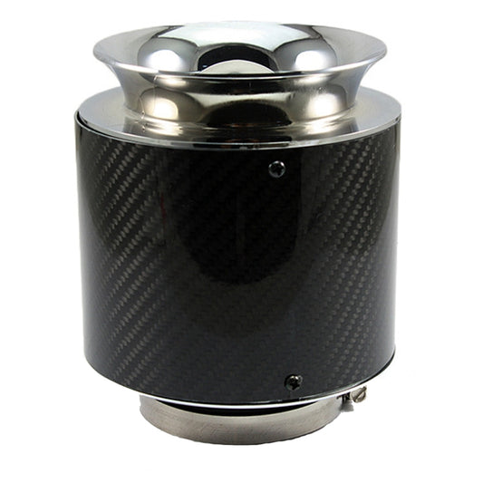 013 Car Universal Modified High Flow Carbon Fiber Mushroom Head Style Air Filter, Specification:, Medium 76mm Inner Diameter, Large 76mm Inner Diameter