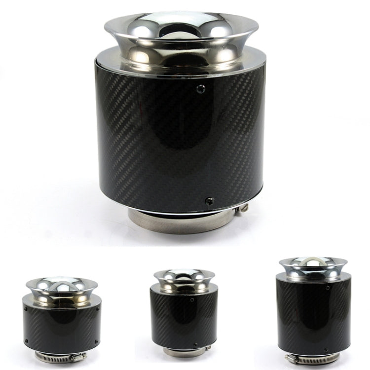 013 Car Universal Modified High Flow Carbon Fiber Mushroom Head Style Air Filter, Specification:, Medium 76mm Inner Diameter, Large 76mm Inner Diameter