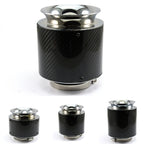 013 Car Universal Modified High Flow Carbon Fiber Mushroom Head Style Air Filter, Specification:, Medium 76mm Inner Diameter, Large 76mm Inner Diameter
