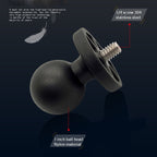 N-STAR N002 Motorcycle Bicycle Mobile Phone Bracket Riding Equipment, Large T Head, Small T Head, Large Tilted Head, Small Tilted Head, Large L Head, Small L Head, Large Long Ball Head, Small Long Ball Head