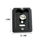 QR60 60mm Aluminum Alloy Quick Release Plate Clamp Base, QR60