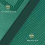 Indoor Skipping Mat Sound Insulation Shock Absorption Thickened Skipping Blanket Non-Slip Yoga Mat, Size: 140 x 60cm, Green, Green+Cushion, Green+Jump Rope, Deep Gray, Deep Gray+Cushion, Deep Gray+Cushion+Jump Rope, Rubber Pink, Rubber Pink+Cushion    ...
