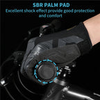 WEST BIKING YP0211207 Riding Full Finger Gloves Road Bike Mountain Bike Locomotive Shock Absorber Gloves, M, L, XL