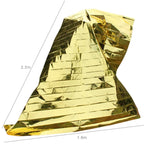 Outdoor Survival Emergency Insulation Blanket Gold Silver Double-Sided Moisture-Proof Mat, Size: 2.2x1.6m, 220x160cm