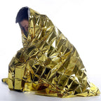Outdoor Survival Emergency Insulation Blanket Gold Silver Double-Sided Moisture-Proof Mat, Size: 2.2x1.6m, 220x160cm
