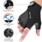 WEST BIKING YP0211210 Mountain Cycling Gloves Half Finger Breathable Anti-Slip Gloves Riding Equipment, M, L, XL