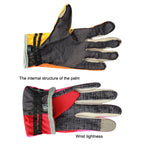 JUNGLE LEOPARD Outdoor Sports Mountaineering Full Finger Gloves Mesh Touch Screen Anti-Skid Gloves, M, L, S