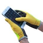 JUNGLE LEOPARD Outdoor Sports Mountaineering Full Finger Gloves Mesh Touch Screen Anti-Skid Gloves, S, M, L