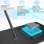 10Moons  G12 Digital Board Can Be Connected To Mobile Phone Hand Drawn Board Computer Painting Board Network Class Input Panel, G12