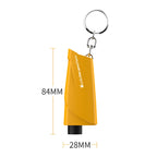 Car Safety Hammer Escapes Trapped Window Broken Device, Black, Yellow, Blue, Green, Red