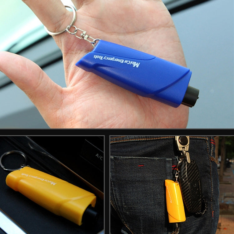 Car Safety Hammer Escapes Trapped Window Broken Device, Black, Yellow, Blue, Green, Red