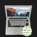 3 PCS Luminous Keyboard Stickers Notebook Desktop Computer Keyboard Stickers, English Arabic, Russian Black Word, English, Italian, German, Spanish, Japanese, French, Korean, Hebrew, Thai