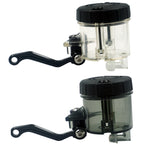 Motorcycle Modified Fittings Front Brake Oil Liquid Oil Cup Direct Pump Large Capacity Universal Oil Pot, (Black), (Transparent)