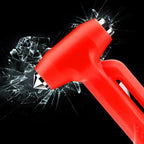Car Safety Life-Saving Hammer Car Emergency Multifunctional Window Breaker, Upgraded Black, Upgraded Red, Ordinary Red, Deluxed Black With Fixed Rack, Deluxed Red With Fixed Rack, Deluxed Silver 3 in 1