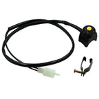Motorcycle Modification Accessories ATV Switch Headlight Control Power Failure Start Speaker Overtaking Light Switch, Yellow, Red