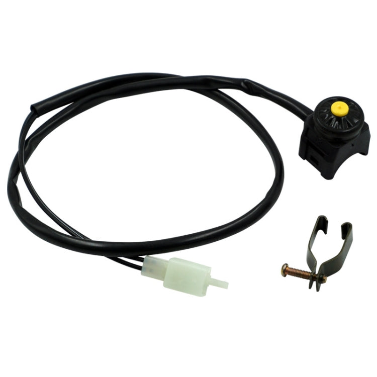 Motorcycle Modification Accessories ATV Switch Headlight Control Power Failure Start Speaker Overtaking Light Switch, Yellow, Red