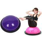 46cm Wave Speed Ball Yoga Semi-Circular Balance Ball Fitness Pilates Ball, 46cm Glossy Purple, 46cm Blue, 46cm Purple