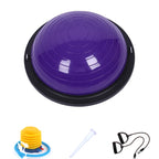 46cm Wave Speed Ball Yoga Semi-Circular Balance Ball Fitness Pilates Ball, 46cm Glossy Purple, 46cm Blue, 46cm Purple