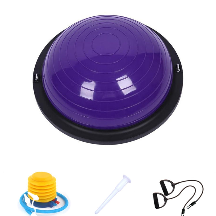 46cm Wave Speed Ball Yoga Semi-Circular Balance Ball Fitness Pilates Ball, 46cm Glossy Purple, 46cm Blue, 46cm Purple