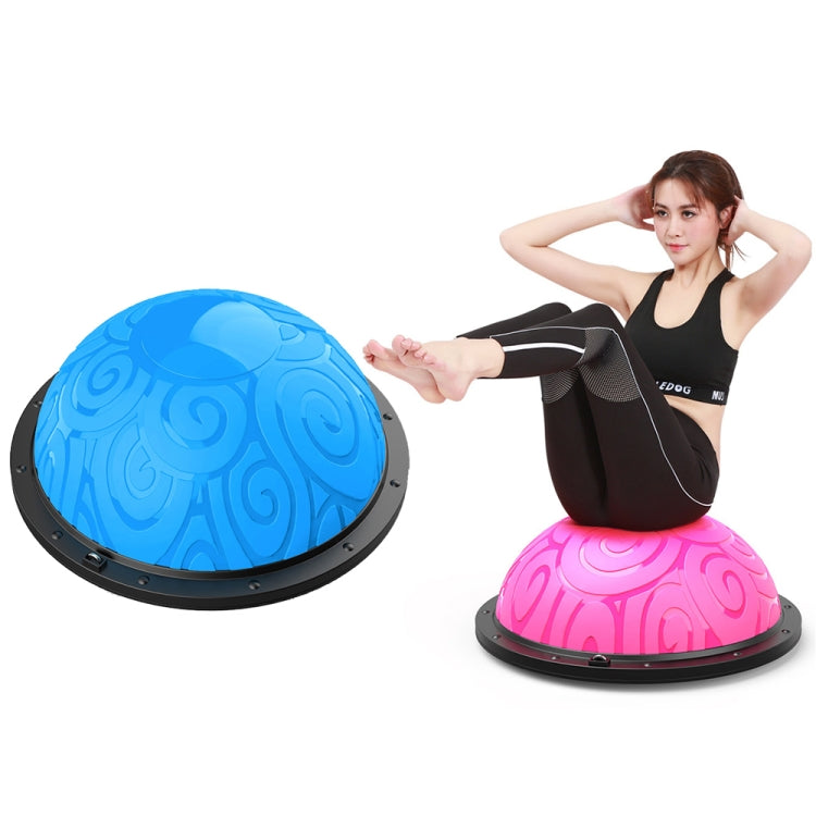 46cm Wave Speed Ball Yoga Semi-Circular Balance Ball Fitness Pilates Ball, 46cm Glossy Purple, 46cm Blue, 46cm Purple
