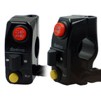 Motorcycle Modification Aluminum Alloy Handle Switch High Low Beam Light Turn Signal Horn Control Switch, Black, Silver