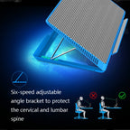 NUOXI X8 Aluminum Alloy Notebook Radiator Computer Multi-File Adjustment Bracket, Blue, Black