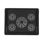 NUOXI S500 Double Switch Control Laptop Radiator Five-Fan Multi-Angle Adjustment Computer Base without Speed Regulation
