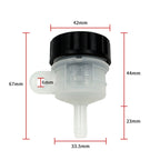 4 PCS Motorcycle Skyline Rear Brake Pump Split Oil Pot Small Oil Cup, Straight Mouth, Oblique Mouth