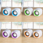 YEEZE A1 Multimedia USB2.0 Desktop Speaker Mini Computer Notebook Speaker, White Blue, White Green, White Purple, White Orange, Black Blue, Black Green, Black Purple, Black Prange, Electroplated Black Gold, Electroplated White, Electroplated Black     ...